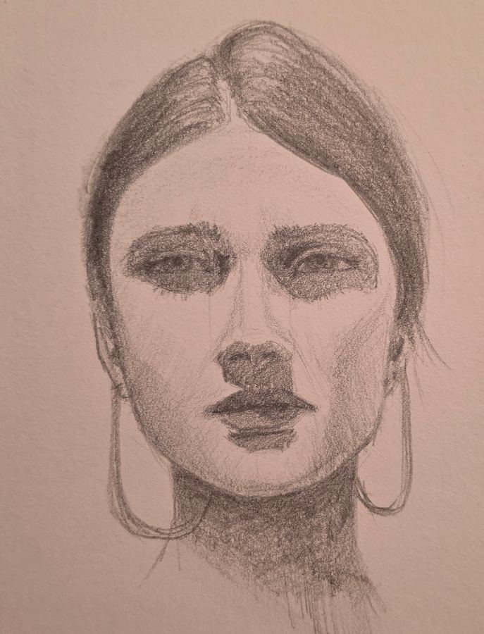 Figure or portrait sketch
