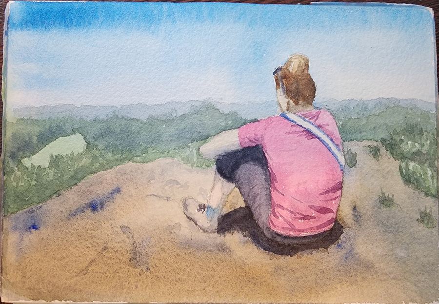 Figure or portrait sketch