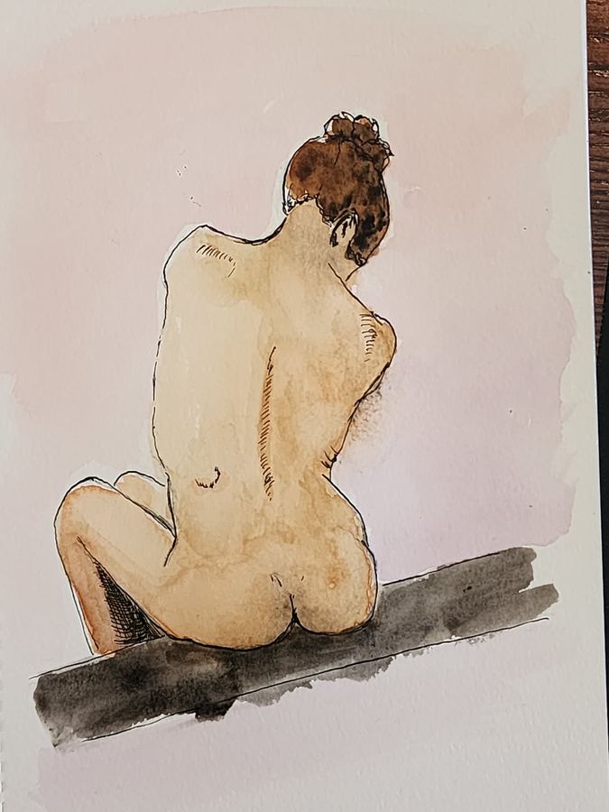 Figure or portrait sketch
